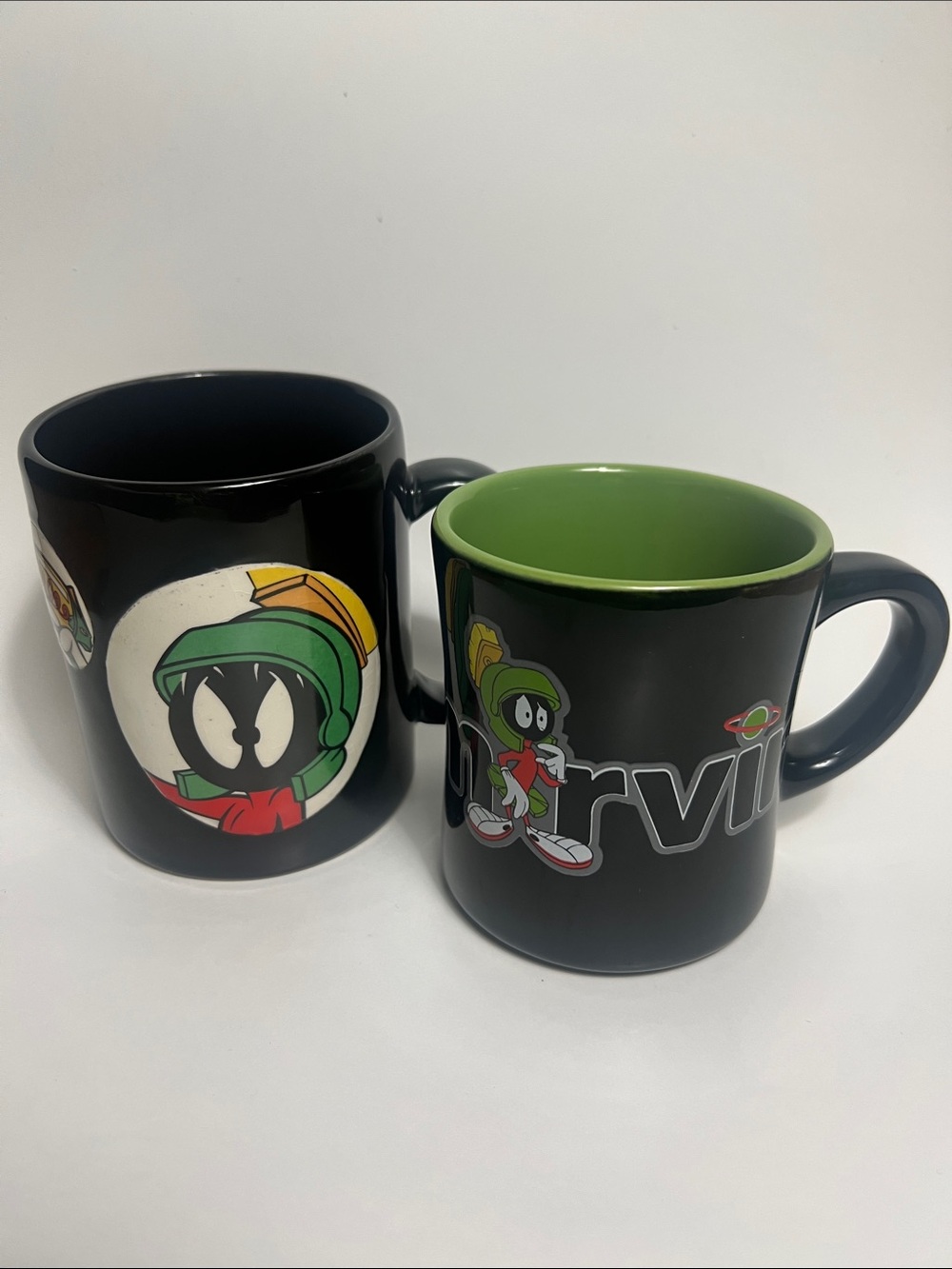 Warner Bros. Marvin the Martian Ceramic Mugs(95 & 96) Looney Tunes Bundle(2)NWOT